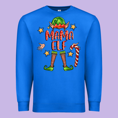 Mama Elf Premium Sweatshirt Designed By Fadigitalartstudio