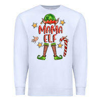 White mama elf Premium Sweatshirt - FaDigitalArtStudio