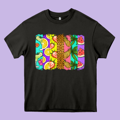 Summer Brushstroke Heavy Core Tee Designed By Jasminsmagicworld