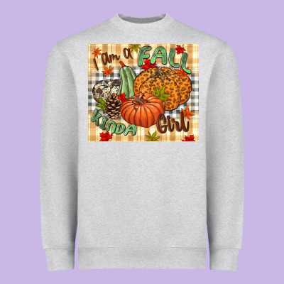 I Am A Fall Kinda Girl Pumpkin Fall Heavyweight Sweatshirt Designed By Nancycooperartshop