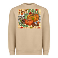 Mushroom I am a Fall kinda girl pumpkin Fall Heavyweight Sweatshirt - NancyCooperArtShop