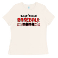 Bone loud and proud baseball mama Ladies Tee - MaliasSmallBusiness
