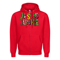 Red Jesus junkie St. Patrick's Zipper Hoodie - CowGirlArtShop
