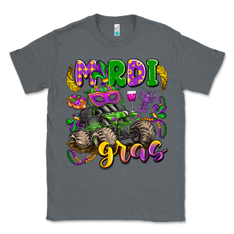 Mardi Gras Monster Truck Classic Tee by LillyAllenDesigns | Teevron