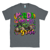 Charcoal Heather mardi gras monster truck Classic Tee - LillyAllenDesigns