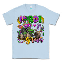 Dusty Blue mardi gras monster truck Classic Tee - LillyAllenDesigns