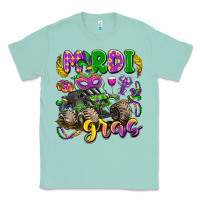 Seafoam mardi gras monster truck Classic Tee - LillyAllenDesigns