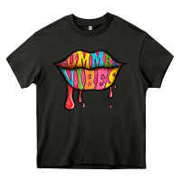 Asphalt summer vibes lips Heavy Core Tee - Jasminsmagicworld