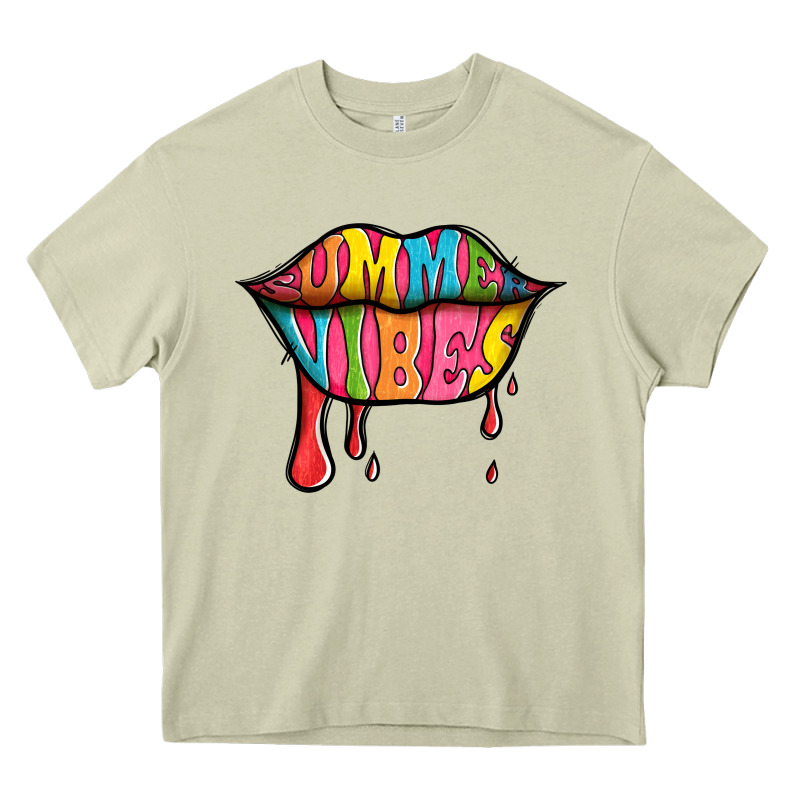 Summer Vibes Lips Heavy Core Tee by Jasminsmagicworld | Teevron