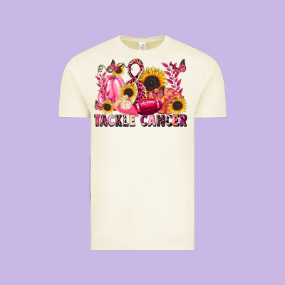 Tackle Cancer Vintage Tee Designed By Lillyallendesigns