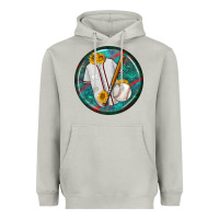 Moon Dust baseball with sunflower round earrings Heavyweight Hoodie - BundleAndBundleShop