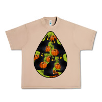 Burro Black Cat Halloween Teardrop Urban Heavy Tee - LillyAllenDesigns