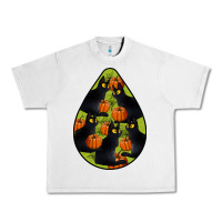 Lunar Rock Black Cat Halloween Teardrop Urban Heavy Tee - LillyAllenDesigns