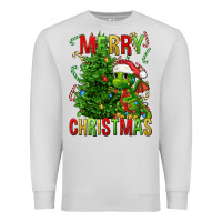 Dove Grey merry christmas dragon Premium Sweatshirt - FaDigitalArtStudio