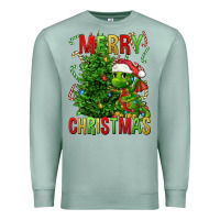 Seafoam merry christmas dragon Premium Sweatshirt - FaDigitalArtStudio