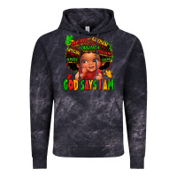 Cloud Black god says i am juneteenth kid Vintage Hoodie - LillyAllenDesigns