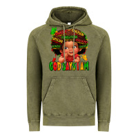 Vintage Olive god says i am juneteenth kid Vintage Hoodie - LillyAllenDesigns