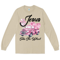 Mushroom Leopard Floral Pink Car Jesus Take The Wheel Long Sleeve Tee - Bettercallsaul
