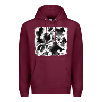 Burgundy cowhide 5 Premium Hoodie - RanaPortraitStore