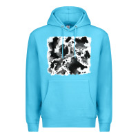 Ocean Blue cowhide 5 Premium Hoodie - RanaPortraitStore