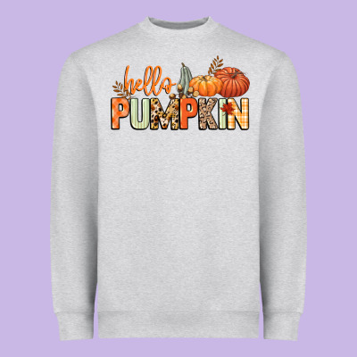 Hello Pumpkin Heavyweight Sweatshirt Designed By Nancycooperartshop