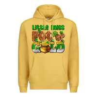 Antique Gold St. Patrick's little miss pot of gold Premium Hoodie - OliviaCreatesArt