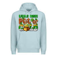 Blue Mist St. Patrick's little miss pot of gold Premium Hoodie - OliviaCreatesArt
