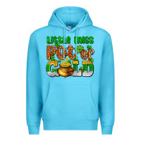 Ocean Blue St. Patrick's little miss pot of gold Premium Hoodie - OliviaCreatesArt