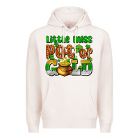 Pale Pink St. Patrick's little miss pot of gold Premium Hoodie - OliviaCreatesArt