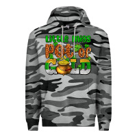 Slate Camo St. Patrick's little miss pot of gold Premium Hoodie - OliviaCreatesArt