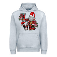 Heather Grey Love Gnome Urban Hoodie - SublimationCraftShop