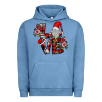 Pigment Pebble Blue Love Gnome Urban Hoodie - SublimationCraftShop