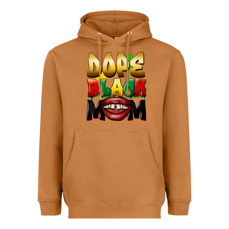 Dope Black Mom Heavyweight Hoodie by FaDigitalArtStudio | Teevron