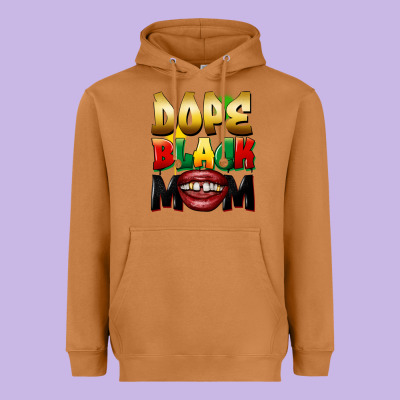 Dope Black Mom Heavyweight Hoodie Designed By Fadigitalartstudio