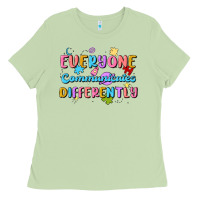 Matcha everyone communicates differently Ladies Tee - MaliasSmallBusiness