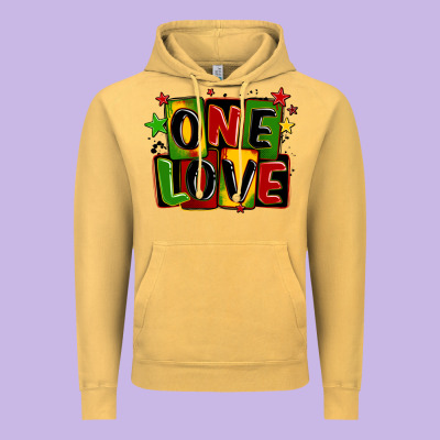 One Love Juneteenth Vintage Hoodie Designed By Lillyallendesigns