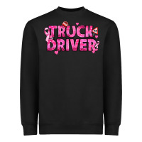Black Breast Cancer truck driver Heavyweight Sweatshirt - texasbilliewilder