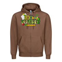 Chestnut lucky teacher St. Patrick's Day Zipper Hoodie - HowdyJamesFarm