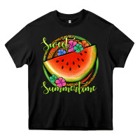 Black sweet summertime watermelon Heavy Core Tee - Jasminsmagicworld
