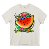 Cream sweet summertime watermelon Heavy Core Tee - Jasminsmagicworld