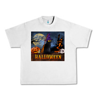 Lunar Rock Black Cat Halloween Urban Heavy Tee - LillyAllenDesigns