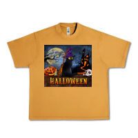 Peanut Butter Black Cat Halloween Urban Heavy Tee - LillyAllenDesigns