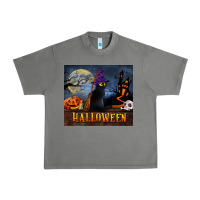 Tornado Black Cat Halloween Urban Heavy Tee - LillyAllenDesigns
