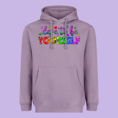 Western Dare To Be Yourself Lgbtq Heavyweight Hoodie Designed By Bundleandbundleshop