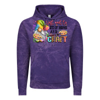 Cloud Purple i just want to stay home and craft Vintage Hoodie - LillyAllenDesigns