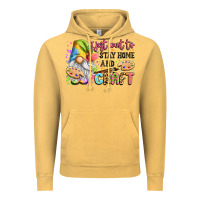 Vintage Mustard i just want to stay home and craft Vintage Hoodie - LillyAllenDesigns