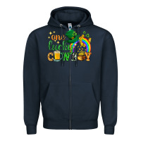 Navy One lucky cowboy St. Patricks day Zipper Hoodie - HowdyJamesFarm