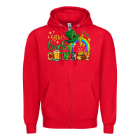 Red One lucky cowboy St. Patricks day Zipper Hoodie - HowdyJamesFarm