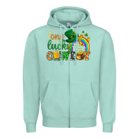 Seafoam One lucky cowboy St. Patricks day Zipper Hoodie - HowdyJamesFarm