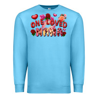 Ocean Blue one loved nana Premium Sweatshirt - FaDigitalArtStudio